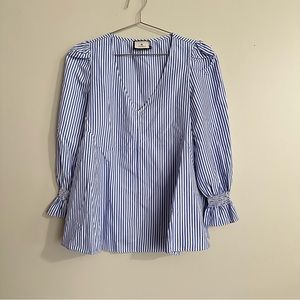 Tuckernuck Blue Stripe Easton Blouse